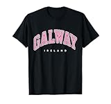 Photo Gallery galway irlanda stile varsity testo rosa maglietta Photo Gallery galway irlanda stile varsity testo rosa maglietta