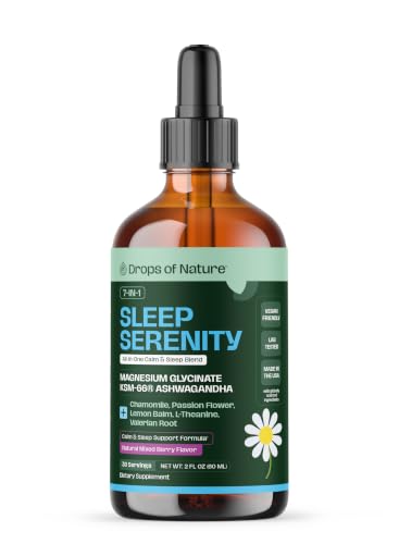 Magnesium Glycinate & Ashwagandha Liquid Drops (Mixed Berry)