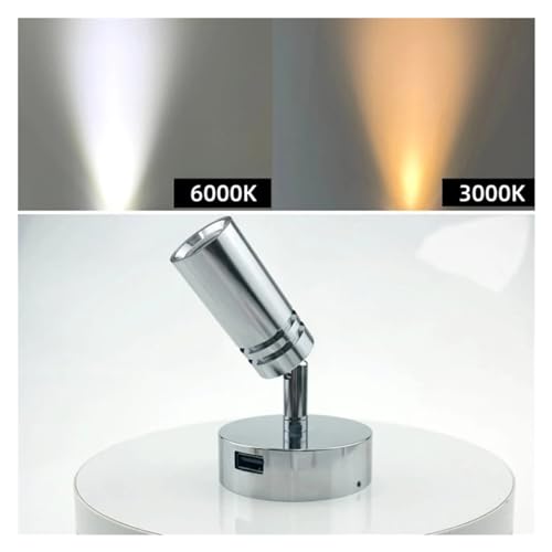 Luz de lectura LED táctil flexible DC12V con puerto USB 5