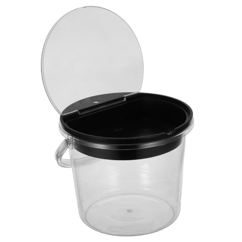Poubelle cuisine portable contre les mauvaises odeurs avec filtre en plastique lavable