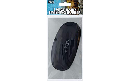 Art Advantage Finishing Rubber Large – 4.25" Hard Rubber Tool for Shaping, Smoothing, and Refining Clay, Pottery, Ceramics, and Sculpting Projects