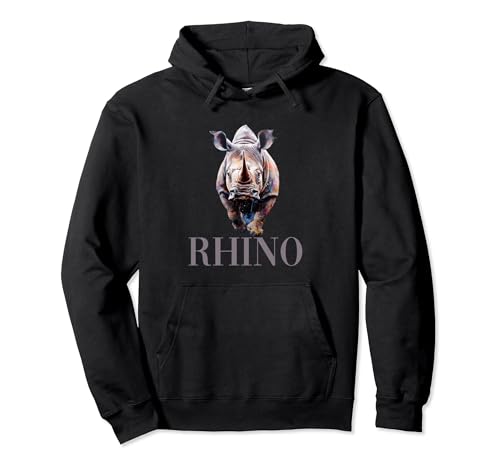 Rhino for a rhino lover and rhinoceros fans sweat à capuche
