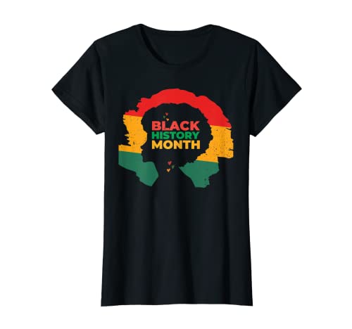 Femme Femme afro Black History months BLM mélanine africain-américain T-Shirt