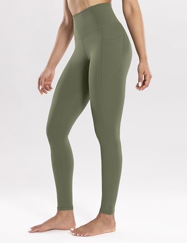 ENERBLOOM Leggings de treino feminino com bolsos calças de yoga de cintura alta 28 