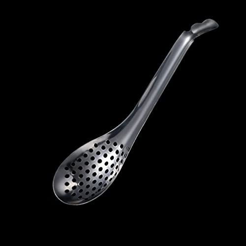 cabilock 4 peças de colher de esferificação de aço inoxidável com ranhura molecular colher de cozinh