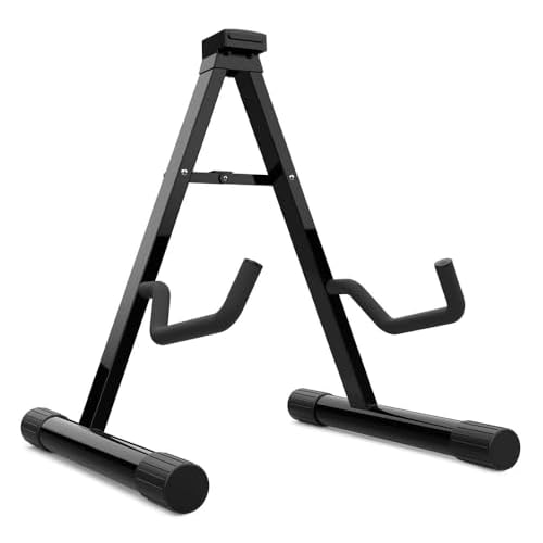 Audibax SGL-02 - Soporte para Guitarra Acústica - Soporte de Suelo para Guitarra Clásica - Estructura Robusta y Estable - Soporte de Guitarra Plegable - Accesorio de Fácil Transporte