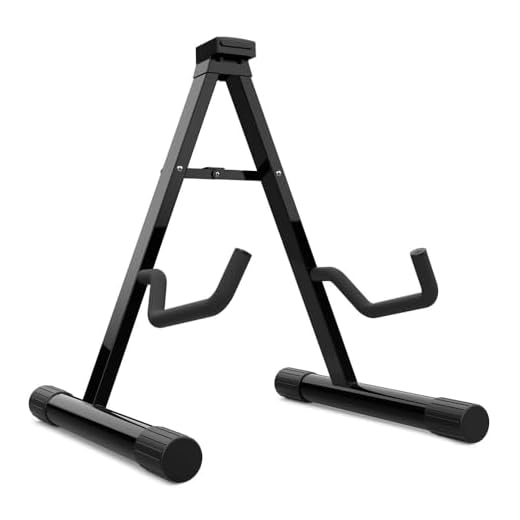 Audibax SGL-02 - Soporte para Guitarra Acústica - Soporte de Suelo para Guitarra Clásica - Estructura Robusta y Estable - Soporte de Guitarra Plegable - Accesorio de Fácil Transporte