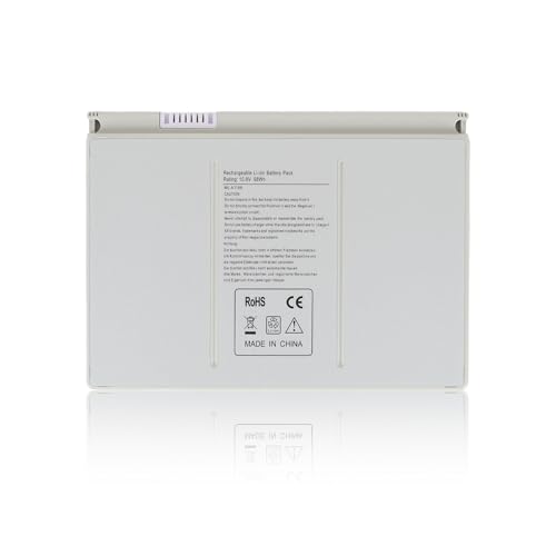 New A1189 Laptop Battery for Apple MacBook Pro 17-inch Series A1151 A1212 A1261 A1229 MA458 MA458/A MA458G/A MA458J/A MA092 MA611 MB166B (Small, Silver)