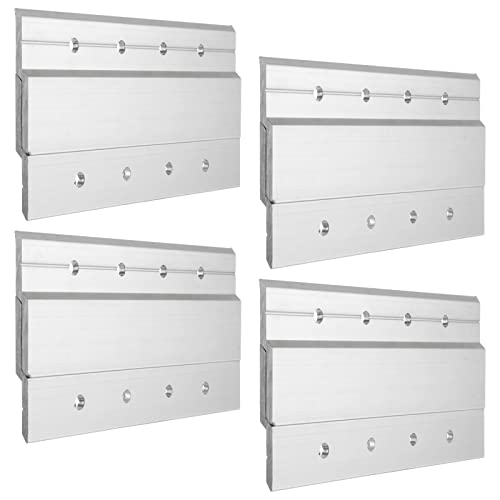 Image of 4 Pairs French Cleat Picture Hanger, 6 Inch Heavy Duty Aluminum Z Clips Mirror Hanging Hardware, Interlocking Wall Mounting Bracket Hardware for Hanging Painting, Mirrors, Panels, Artwork, Whiteboard