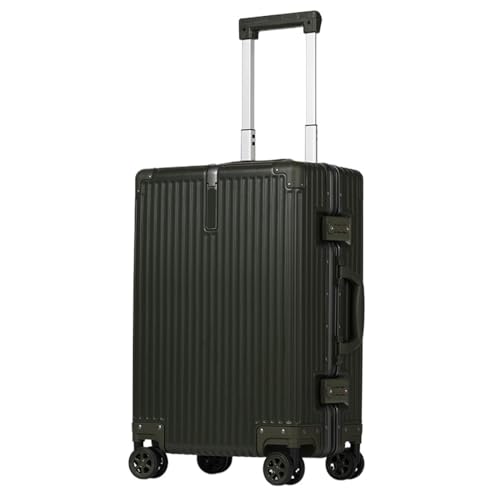 Suitcase Suitcase with Wheels Large Capacity Aluminum Suitcase Boarding Suitcase Boarding Trolley Case Carry on Luggage Suitcases Large (Color : D, Size : 26in)