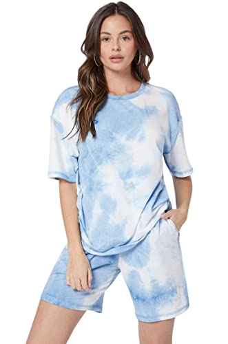Image of DHRUVI TRENDZ Unisex Co Ord Set | Trendy Night Dress | T Shirt and Short Set Combo Lounge | Stylish Summer Travel Wear | Matching Two-Piece for Vacation