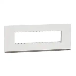 Unica Pure-8M Plastic Surround & Gridplate, Lin, WE (Pack of 5)