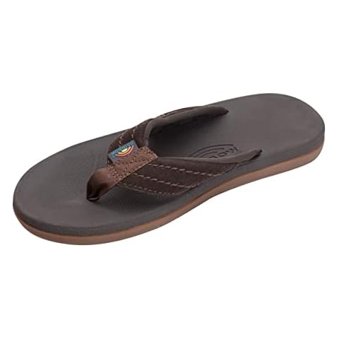 Men's Rainbow Sandals;Mens Molded Rubber - Dark Brown 11 D(M) US Cover