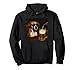 Vintage Boxer Drinking Beer Funny Dog Meme Pullover Hoodie
