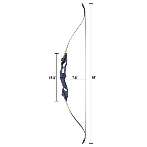 image for D&Q Bow and Arrow for Adults Takedown Recurve Bows Hunting Bow Archery