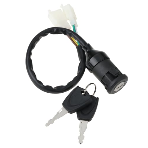 Briny River Interruptor de Encendido de Motocicleta de 3 Posiciones Y 5 Cables con Llaves Compatible con Yamaha