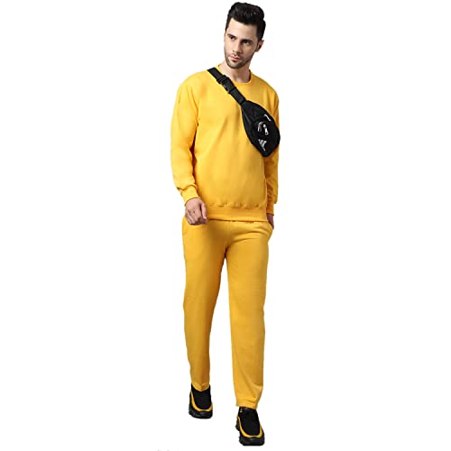 Image of Mack Jonney Fleece Solid Tracksuit Co-ord Set for Men- SW RN LOWER 02-P
