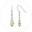 K: November Birthstone-Created Topaz