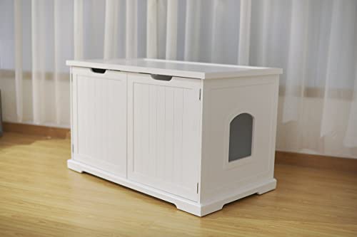 Merry Products Cat Washroom Bench, White - Thumbnail 6