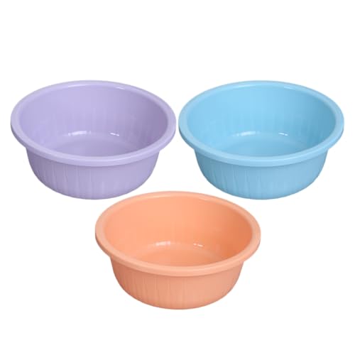 Lavabo apilable redondo que evita deslizamientos en encimeras de cocina 3 piezas