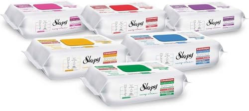 Sleepy Easy Clean Allzweck-Reinigungstücher 6x100 Stück Alle Sorten Praktische Feuchttücher für Haushalt & Alltag Hygienische Sauberkeit in jeder Situation Sleepy-Tücher (Mix All 6er)
