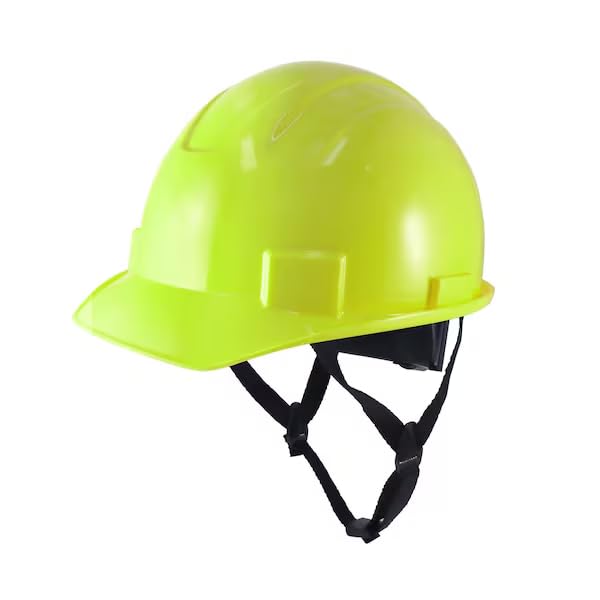 Vented Hard Hat, HDPE, 4 Point Ratchet, Type 1, Class E, Hi-Vis Green, Mfr: GH327HN-A