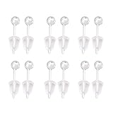 LIFKOME 6pares Pendientes De Bolitas Para Mujer Juego De Pendientes Pequeños Joyas De Plata Diseño Elegante