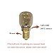 2 Pack, Fulfilled by Amazon, WSDCN E14 T25 25W 120V 120 Volt 125V 110V~130V Oven Light Bulb Heat Resistant Bulb 300'C