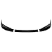 HECASA Front Bumper Lip Compatible with 2013-2014 Ford Mustang GT Lower Spoiler PP Plastic Black 3Pcs