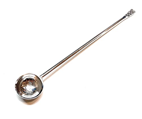 Cuillère d'encens en nickel argenté avec manche long 17,5 cm Cover