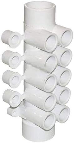 Hot TUb Compatible with Caldera Spas Water Manifold, 1.5 Inch Slip X 1.5 Inch Spig X (10) 1/2 Inch Ports WAT010001