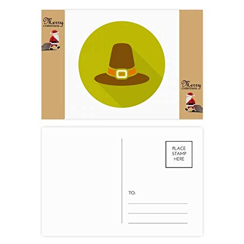Cartes postales de remerciement motif chapeau de Père Noël pour exprimer votre gratitude