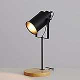 [Iluminación] La lámpara de escritorio está equipada con un casquillo E27 para bombillas de hasta 10W. Se recomiendan bombillas tipo "Edison", enfatizando el estilo retro de la lámpara. Nota: El producto no incluye bombillas.