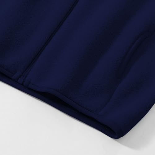 Teens Sherpa Fleece Jackets Boys Girls Full Zip Polar Jacket Fall Winter Mock Neck Warm Fuzzy Coat Outwear Pocket2