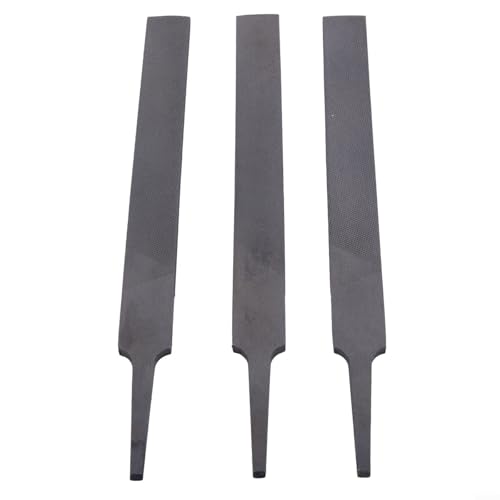 Lot de 3 limes plates de 15,2 cm en alliage d'acier pour limage et polissage dans le bois et le métal