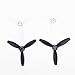 Penivo 4pcs/Set Nylon Plastic Propellers Props Rotor for Parrot Bebop 2 Drone Quadcopter Parts Main Blades Black & White