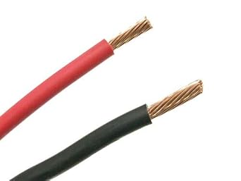 AC/DC Wire and Supply Black and Red 8 Gauge GXL Automotive High Temp Pure Copper Stranded Wire - 25 Feet Ea Made in USA