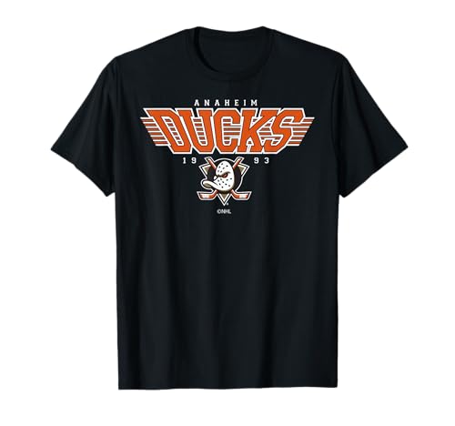 Anaheim Ducks Laser Black Officially Licensed T-Shirt