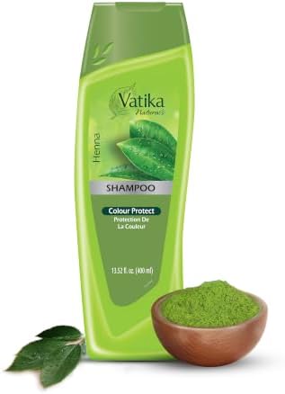 Vatika Naturals Henna Shampoo for Dry Frizzy Hair Color - Daily Care 400ml