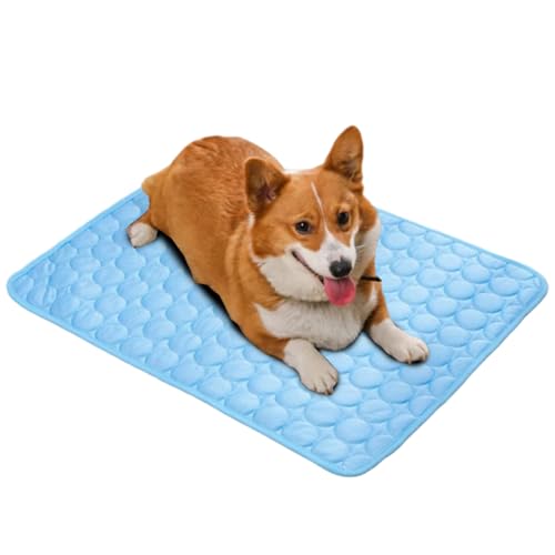 Dogs Cooling Mat – Manta de exterior para Silk Ice – Silk, cojín de refrigeración multiusos | Cama para mascotas portátil, lavable, transpirable, accesorio para mascotas no resbala