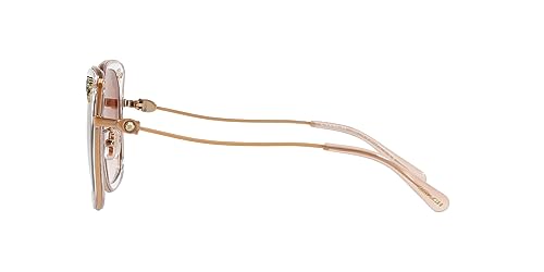 Coach HC7101B Sunglasses, Rose Gold/Transparent Pink/Pink Gradient, 53 mm4
