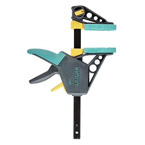 wolfcraft 3030000 - Serre-Joint à une Main EHZ PRO 100-150 mm - Saillie 100 mm, Ouverture 150 mm - Force de serrage max. 120 kg