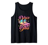 Rollschuhe Retro Vintage Roller Derby Skater Disco Diva Tank Top