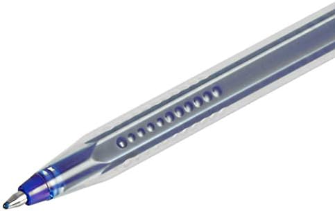 Amazon Basics Hexagonal Gel Ink Pens, Blue, Pack of 12