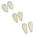 Clispeed 3 Pares de Sharp Vampire Teeth Caps Werewolf Fangs para Halloween Prop Disfraz