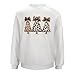 HOTYD Christmas Sweatshirt for Women Christmas Tree Sweatshirt Oversized Graphic Sweatshirt Plus Size Long Sleeve Crew Neck Sweatshirt Pullover Sweatshirt Womens Christmas Clothes White 01 3XL