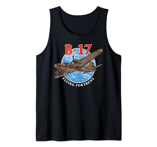 B-17 Flying Fortress World War 2 Tank Top, Black