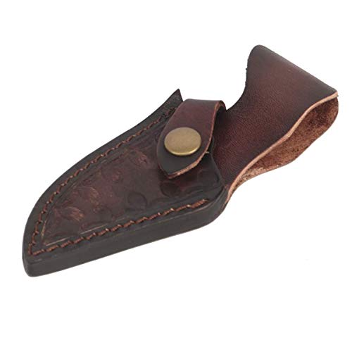 PXDREAM Vintage Leather Hunting Fixed Blade Knife Sheath 3 inch Knife Case