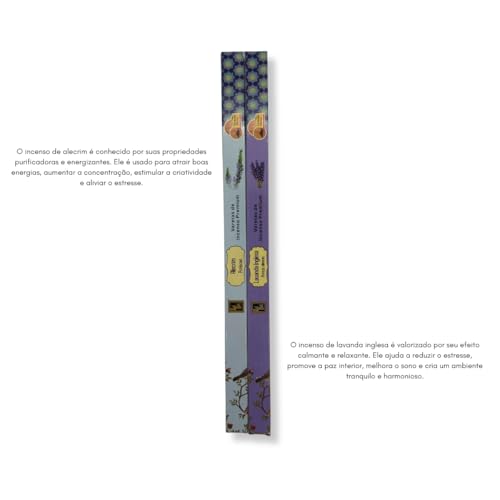 Kit 14 Incenso Natural Massala Indiano Premium 7 Varetas No Total 98 | 14 Dos Melhores Aromas | 40m