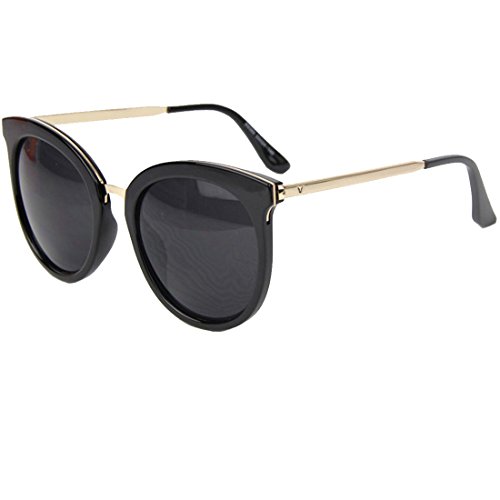 Womens Ladies Fashion Designer Retro Vintage Round UV400 Sunglasses